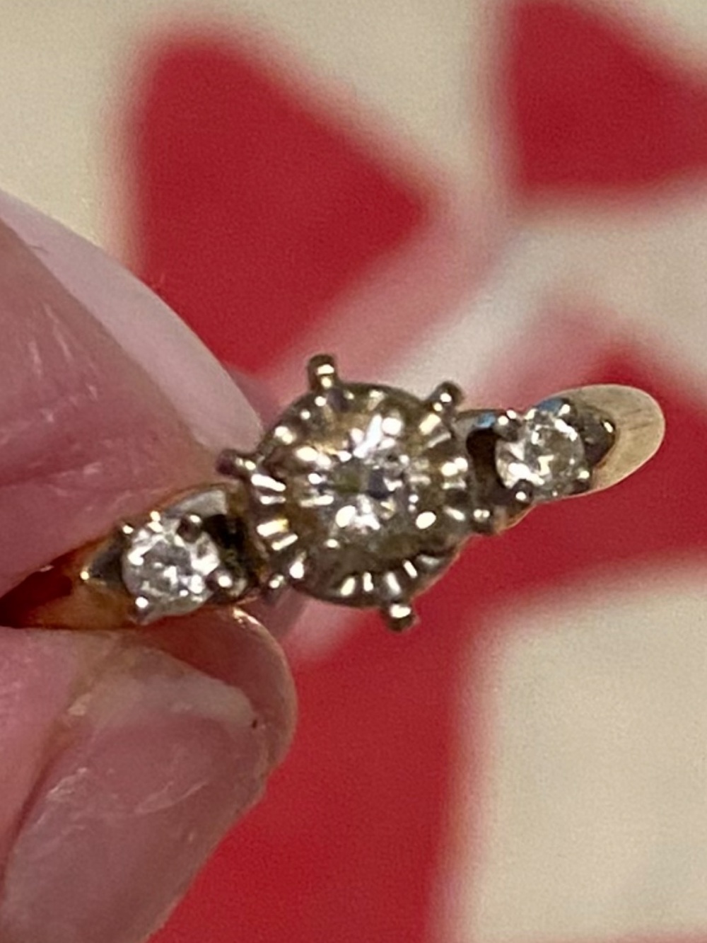 Classic 14 ktGold Diamond Engagement Ring - Gold